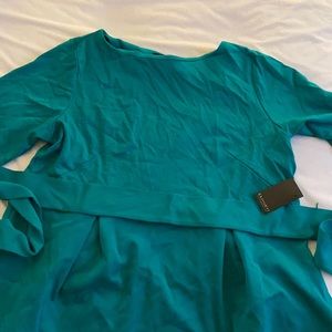 Eloquii Emerald Green NWT peplum Belted Top